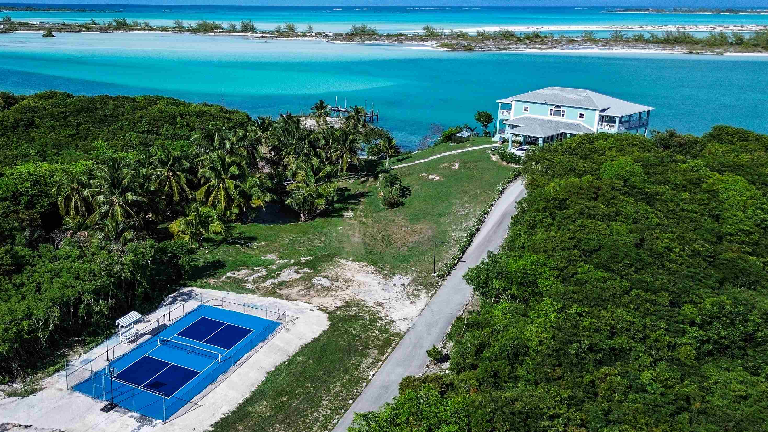 Luxury Oceanfront Escape at Ole Ike Bay with Private Pickleball Court